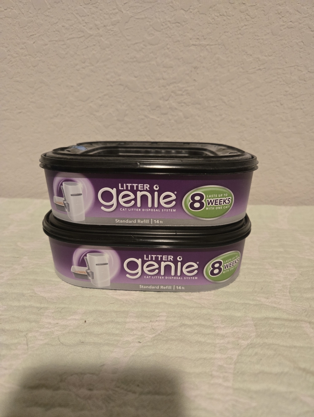 NIP Litter Genie Standard Liner Refill For Litter Genie. 2 Pack.